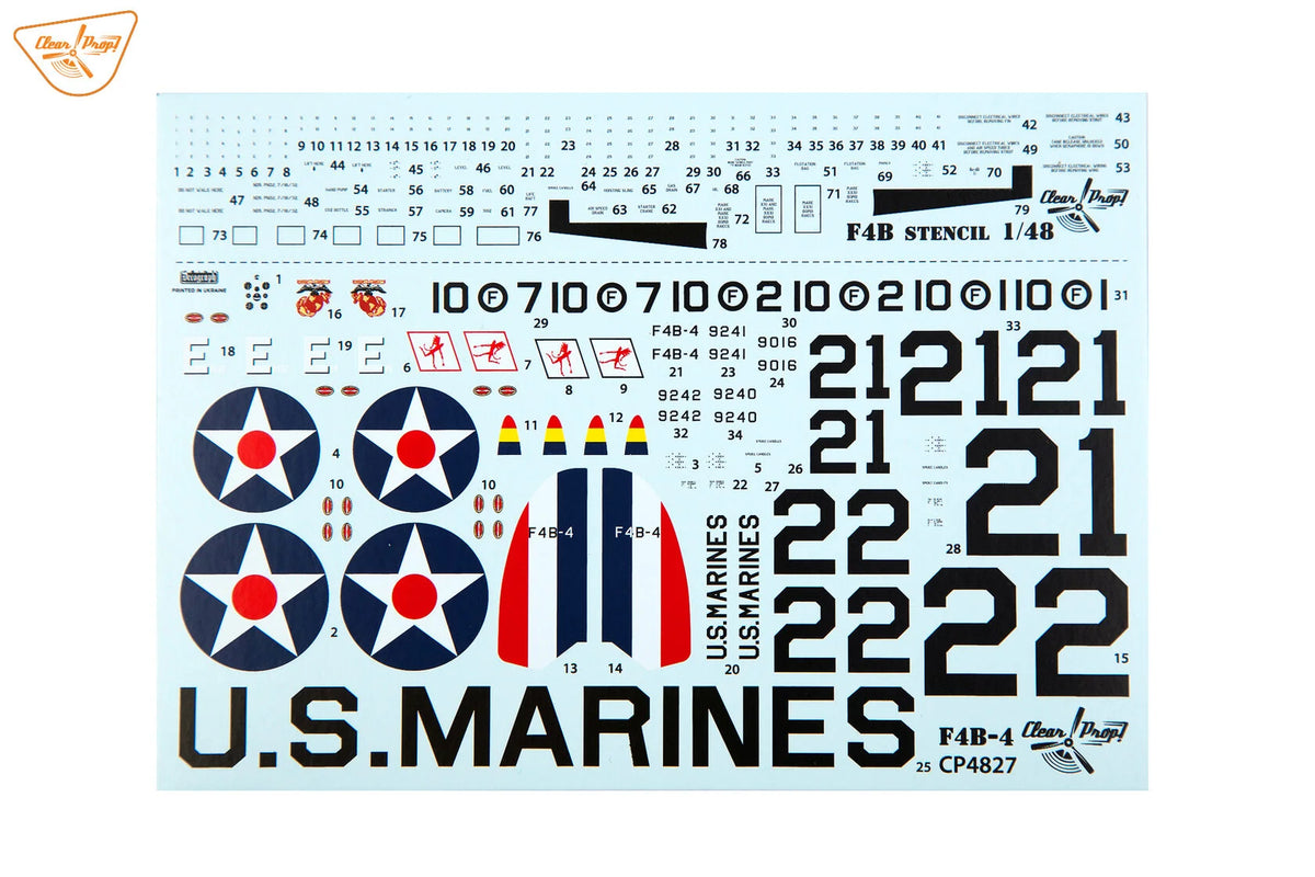 Clear Prop! CP4827 Boeing F4B-4 in US Marines Service 1/48 – image 31