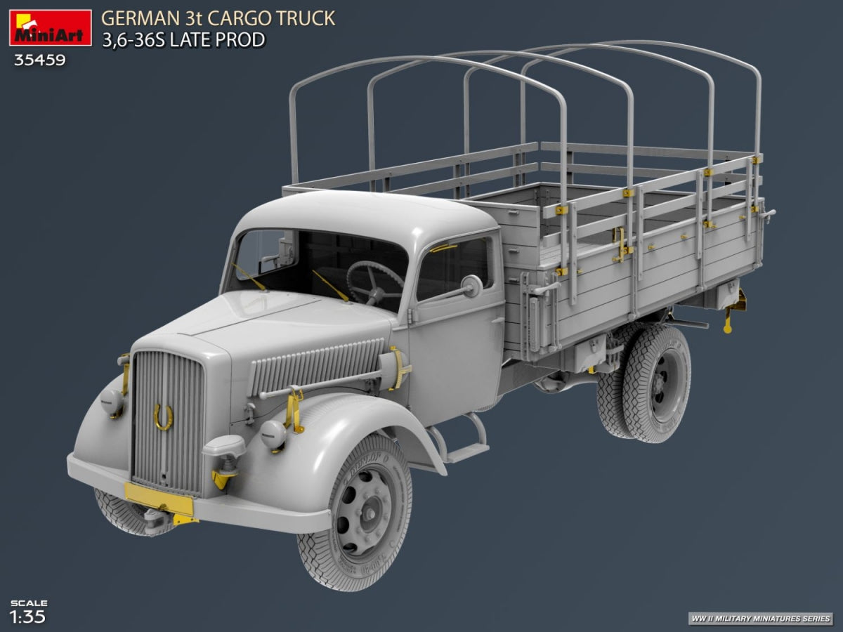 MiniArt 35459 German 3t Cargo Truck 3.5-36s Late Production 1/35 – image 4