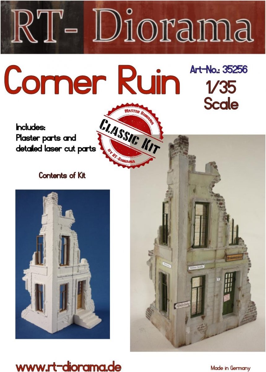 RT-Diorama 35256 Ruine d'angle 1/35