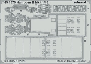 Eduard BIG49475 Handley Page Hampden B Mk.I - Big Ed Set ICM Kits 1/48