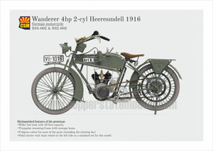 Copper State Models B35-002 Wanderer 4PS 1916 Motorcycle 1/35 – image 5