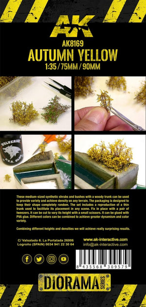 AK Interactive AK8169 AUTUMN YELLOW SHRUBBERIES 75MM / 90MM 1/35 – image 3