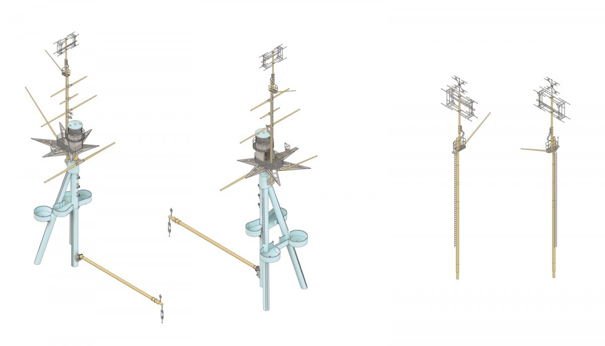 MK1 Design MS-20014 HMS RODNEY MAST&amp;amp;RADAR SET 1/200 – image 7
