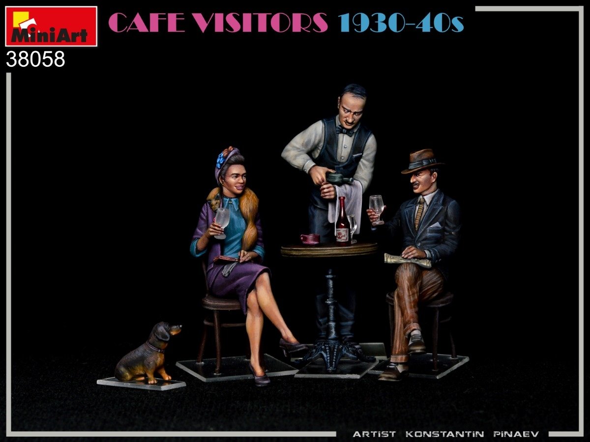 MiniArt 38058 CAFE VISITORS 1930-40S 1/35 – immagine 4