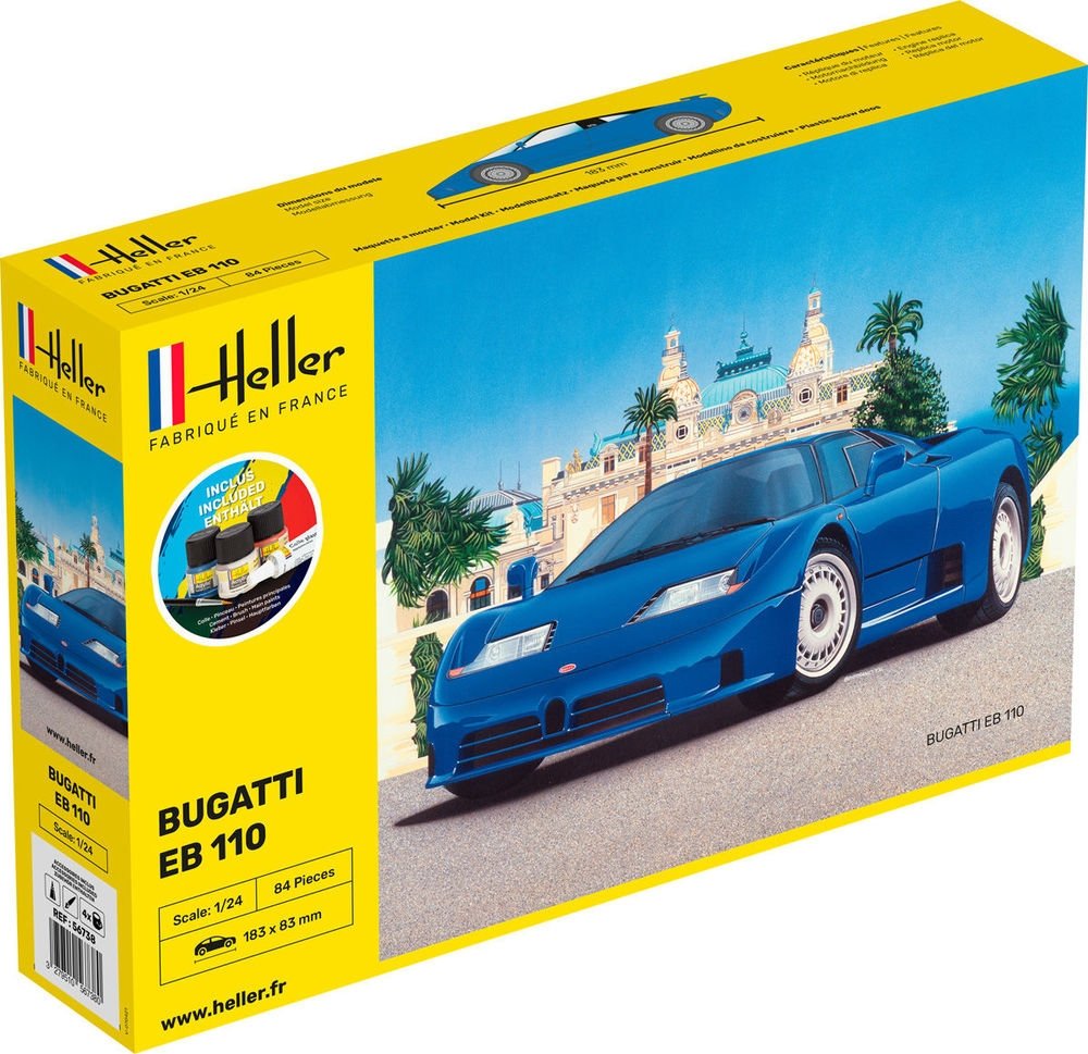 Heller 56738 STARTER KIT BUGATTI EB 110 1/24 – image 2