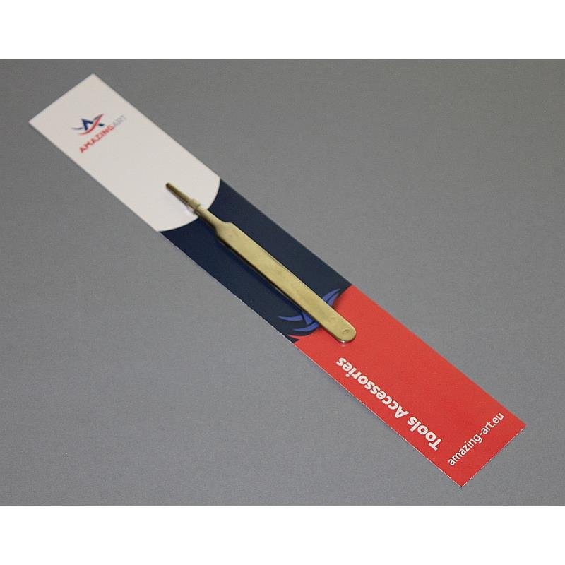 Amazing Art 18468 Straight Tweezers with Sharp Tip 11 cm