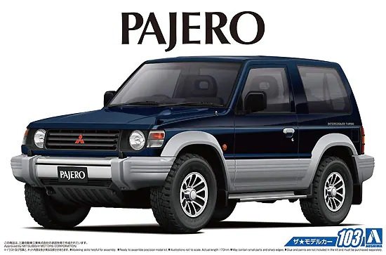 Aoshima 05697 Mitsubishi V24WG Pajero Metal Top Wide XR-II &amp;#39;91 1/24