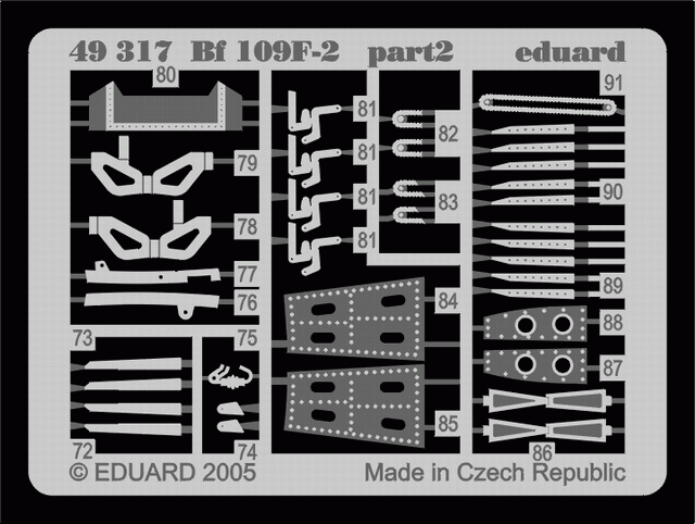 Eduard 49317 Bf 109F-2 1/48 Hasegawa – image 3