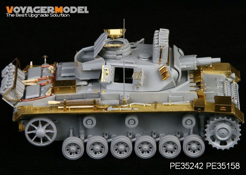 Voyager Model PE35242 WWII German Pz.Kpfw.III Ausf.N sPz.Abt 501 Afrika For DRAGON 6431 1/35 – zdjęcie 3