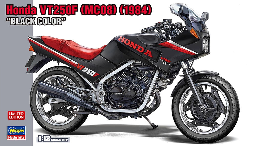 Hasegawa 21755 Honda VT250F (MC08) (1984) BLACK COLOR 1/12 – immagine 2