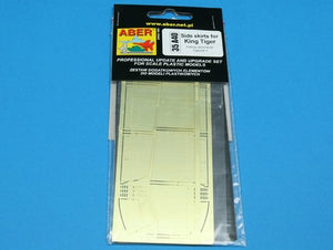Aber 35A040 Side skirts for Tiger II (1/35) – obrázek 3