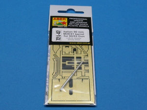 Aber 72L-47 Italian 90mm barrel for 90/53 Gun and additional fully detailed shield 1/72 – Bild 3