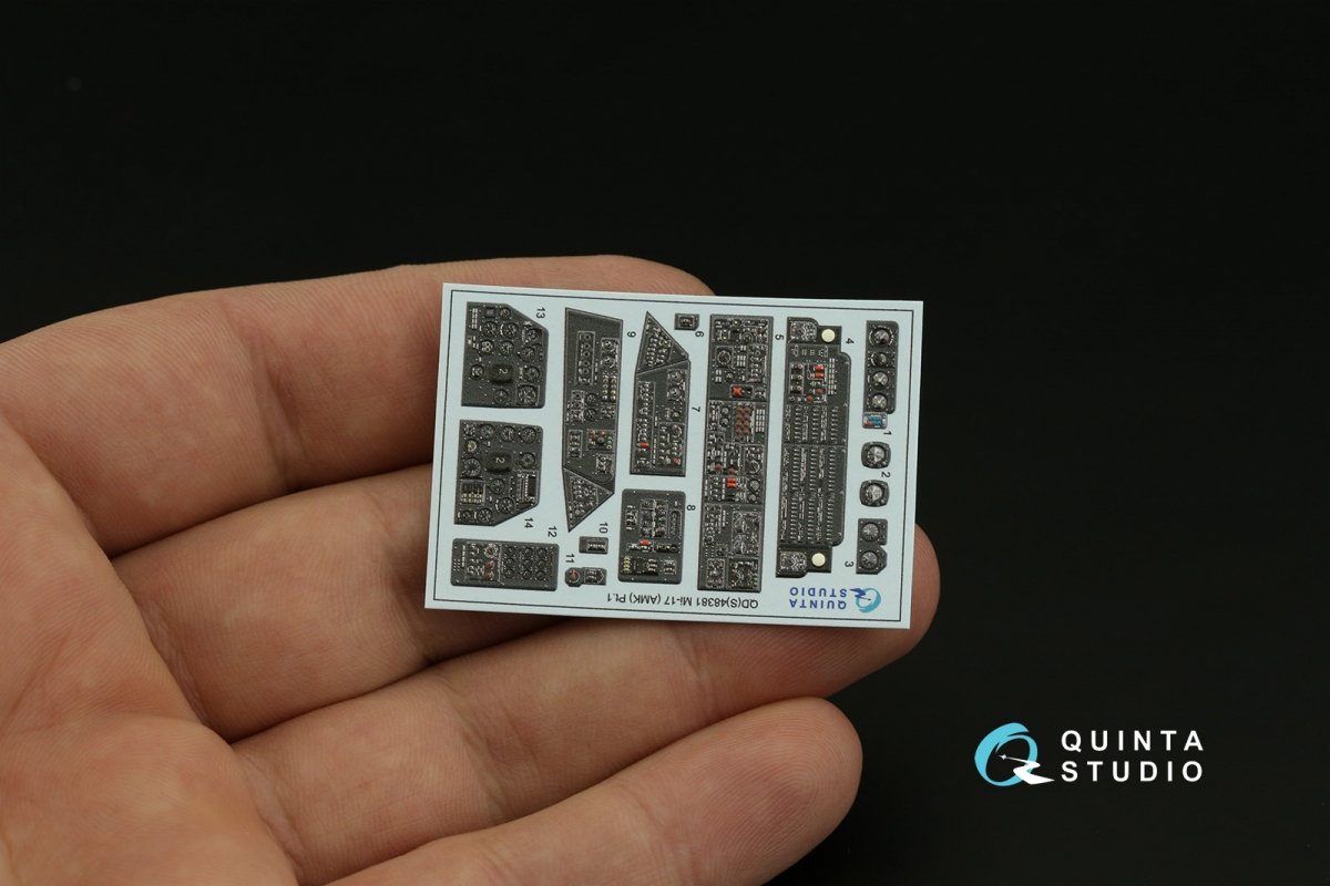 Quinta Studio QDS-48381 Mi-17 3D-Printed &amp;amp; colored Interior on decal paper (AMK) (Small version) 1/48 – image 4