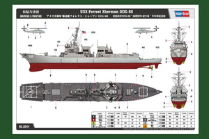 Hobby Boss 83414 USS Forrest Sherman DDG-98 1/700 – Bild 4