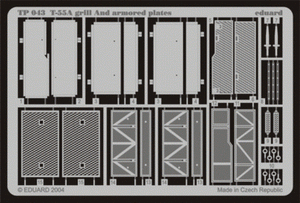 Eduard TP043 T-55A grill and armored plates 1/35 Tamiya