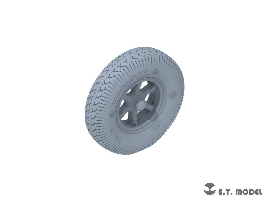 ET Model P35-132 WWII German Sd.Kfz.7(8t) Sagged Front Wheels &amp;amp; Spare Wheel Type.1 for Dragon / Trumpeter kit 1/35 – Bild 2