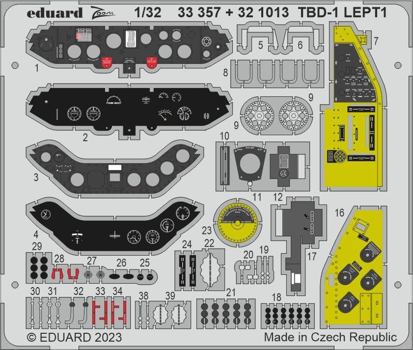 Eduard 321013 TBD-1 TRUMPETER 1/32 – Bild 2