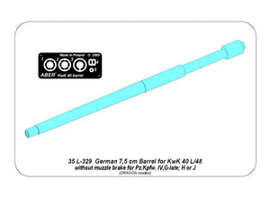 Aber 35L-329 Germ.75mm KwK 40 L/48 barrel for Pz IVG late, H, J without muzzle brake 1/35 – image 4