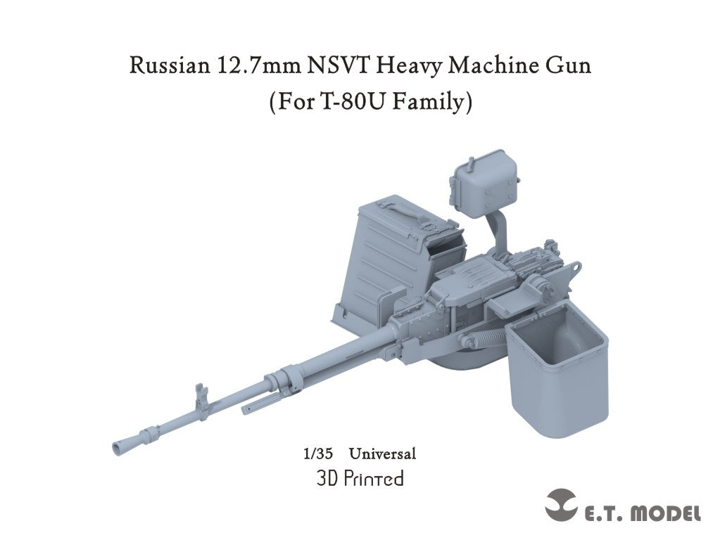 ET Model P35-284 Russian 12.7mm NSVT Heavy Machine Gun For T-80U Family 1/35