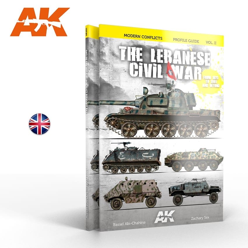 AK Interactive AK285 GUERRES AU LIBAN VOL. 2 – GUIDE DES PROFILS DES CONFLITS MODERNES VOL. II