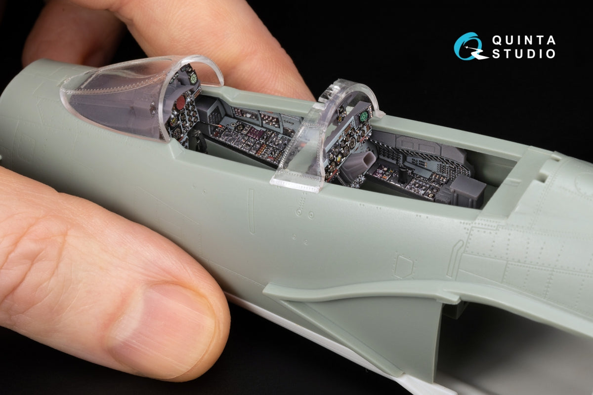 Quinta Studio QD+48495 F-4D late Phantom II 3D-Printed &amp;amp; colored Interior on decal paper (Academy) (with 3D-printed resin parts) 1/48 – immagine 11
