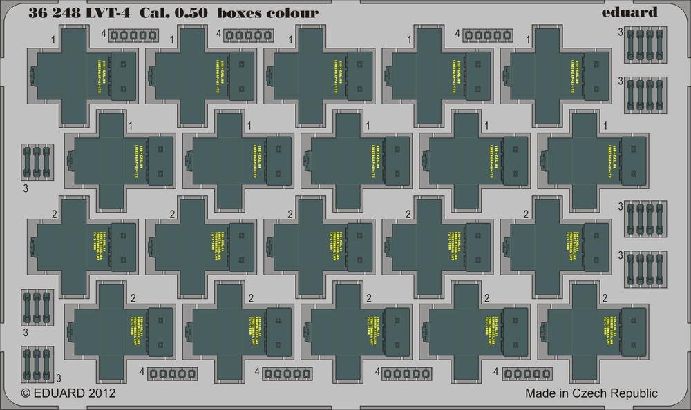 Eduard 36248 LVT-4 Cal. 0.50 boxes color AFV CLUB