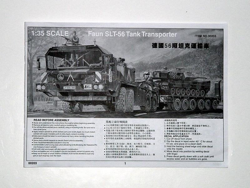 Trumpeter 00203 Faun Elephant SLT-56 Panzer transporter 1/35 – image 3