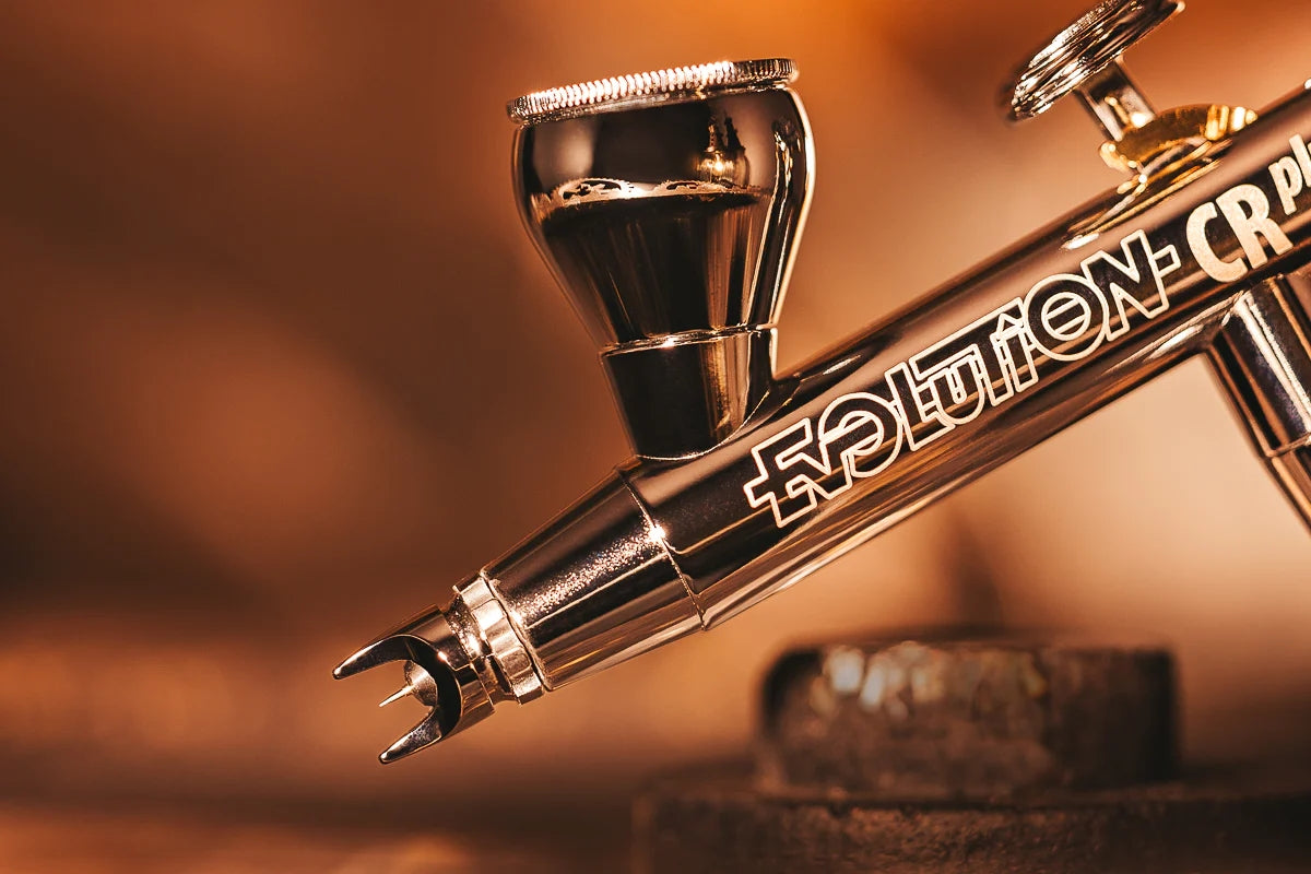 Harder &amp;amp; Steenbeck 121233 Aerograf Evolution CR Plus 2024 2w1 (dysza 0,28mm + 0,45 mm) – zdjęcie 4