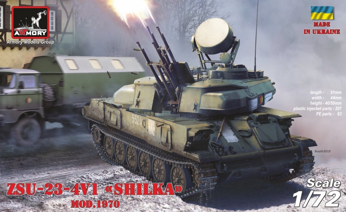 Armory Models 72443 ZSU-23-4V1 Shilka mod.1970 Canon automoteur antiaérien soviétique moderne 1/72