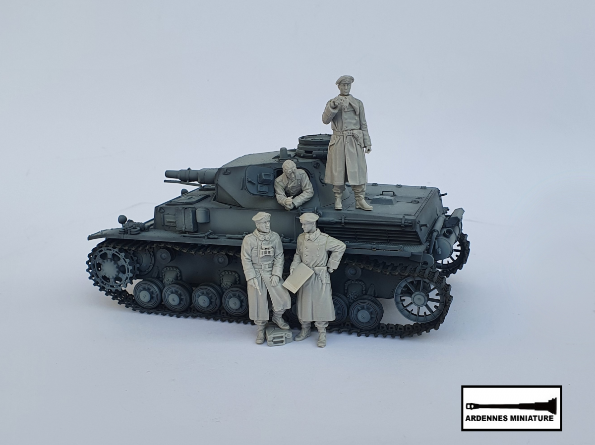 Ardennes Miniature 35041 GERMAN PANZER COMMANDER WW2 1/35 – imagen 2