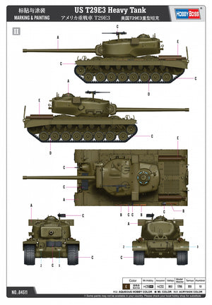 Hobby Boss 84511 US T29E3 Heavy Tank 1/35 – Bild 12