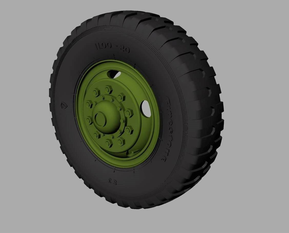 Panzer Art RE35-566 M54 road wheels (Firestone combat pattern) 1/35 – image 3