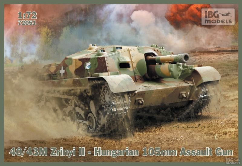 IBG 72051 40/43M Zrinyi II Hungarian 105mm Assault Gun 1/72