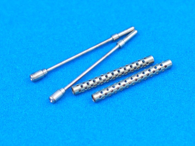 Aber 35L-062 Set of 2 Turned US barrels for Browning M-1919 A4 with two part muzzle (1/35)