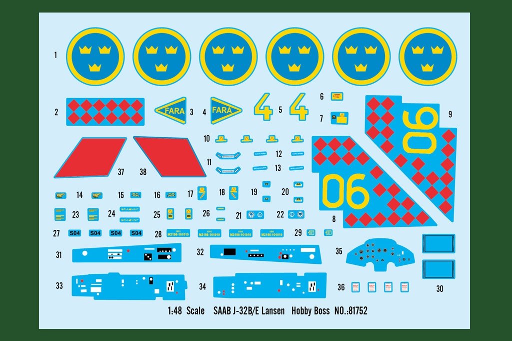 Hobby Boss 81752 SAAB J-32B/E Lansen – immagine 4
