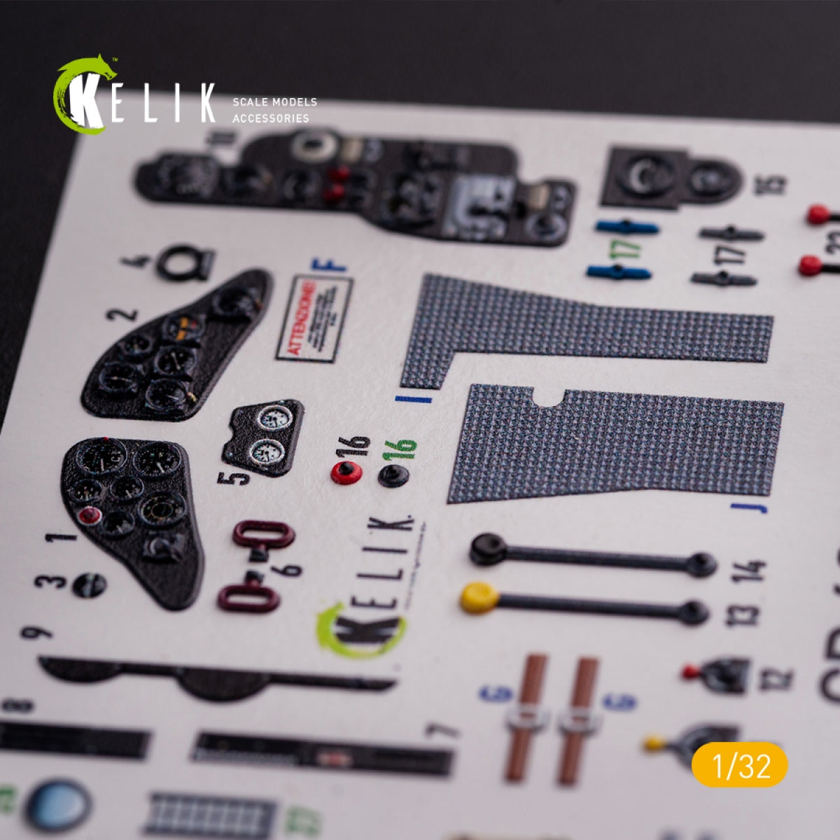 KELIK K32019 CR.42 LW - Interior 3D Decal for ICM kit 1/32 – Bild 5