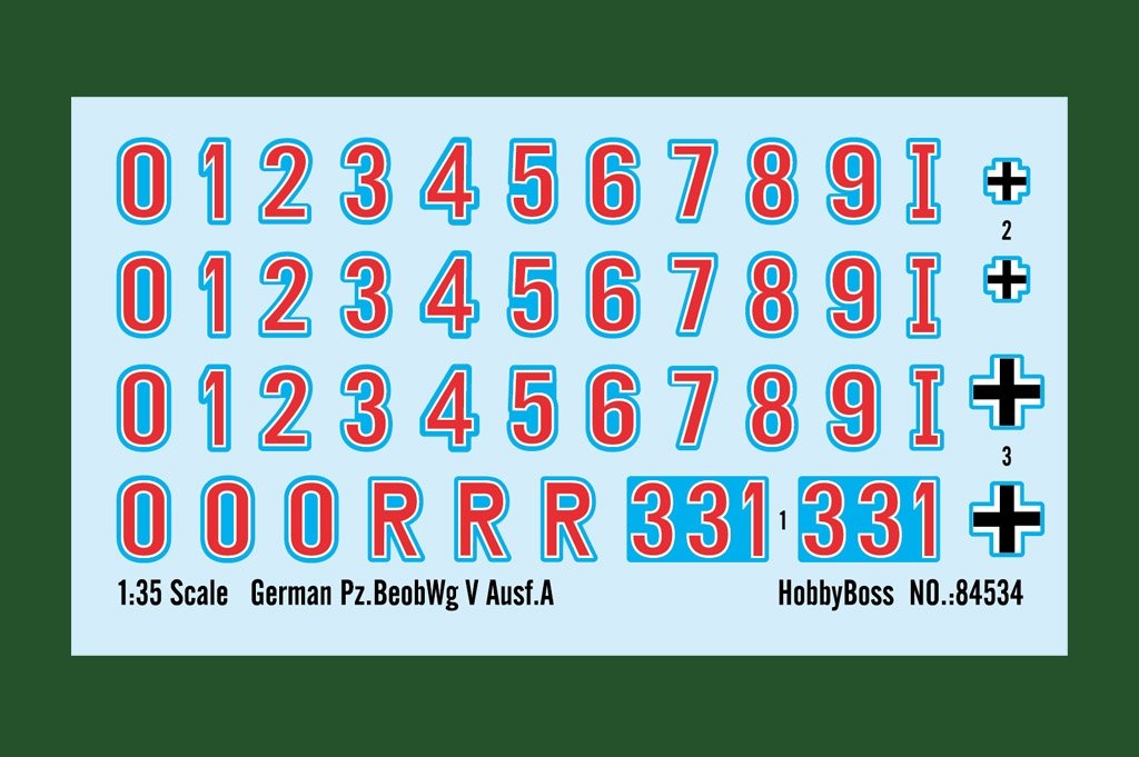 Hobby Boss 84534 German Pz.BeobWg V Ausf.A 1/35 – obrázek 11