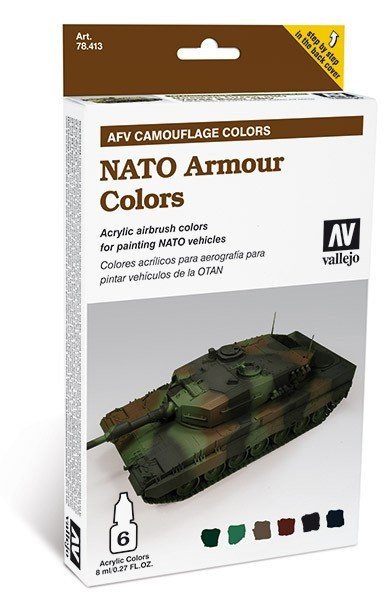 Vallejo 78413 NATO Armor Colors 6x18ml.