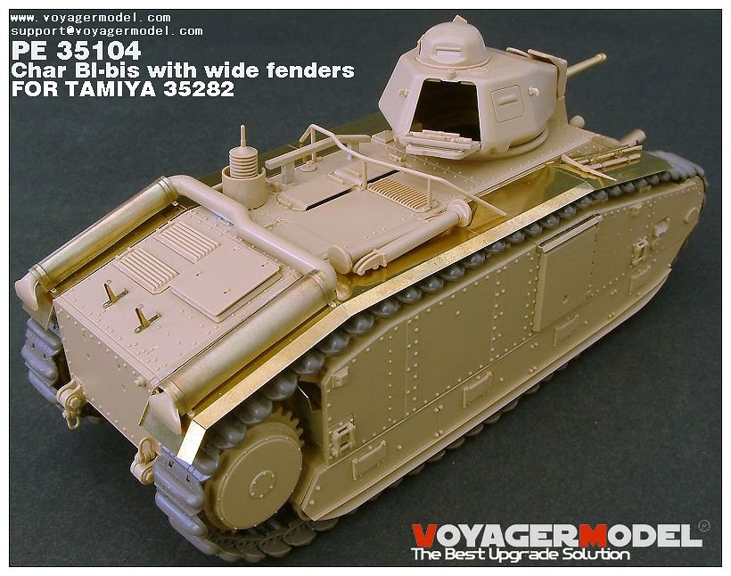 Voyager Model PE35104 WWII French Char BI-bis with wide fenders (B ver include Gun barrel) for TAMIYA 35282 1/35 – Bild 12