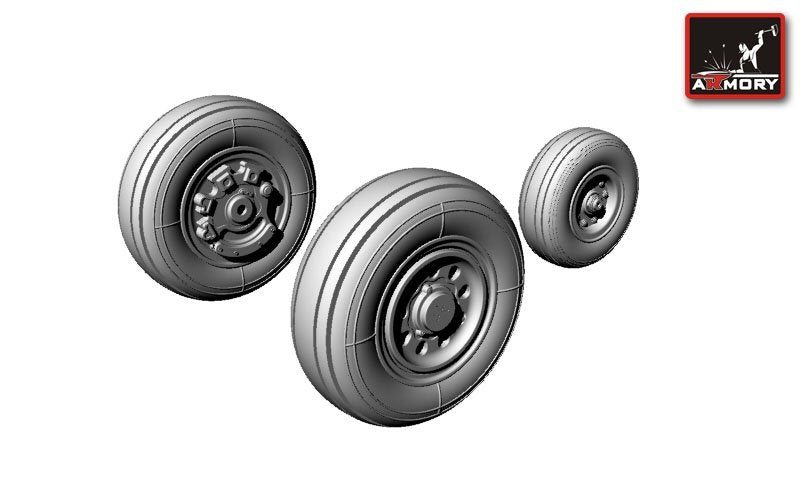 Armory Models AW72306 F-35B Lightning-II wheels 1/72 – Bild 3