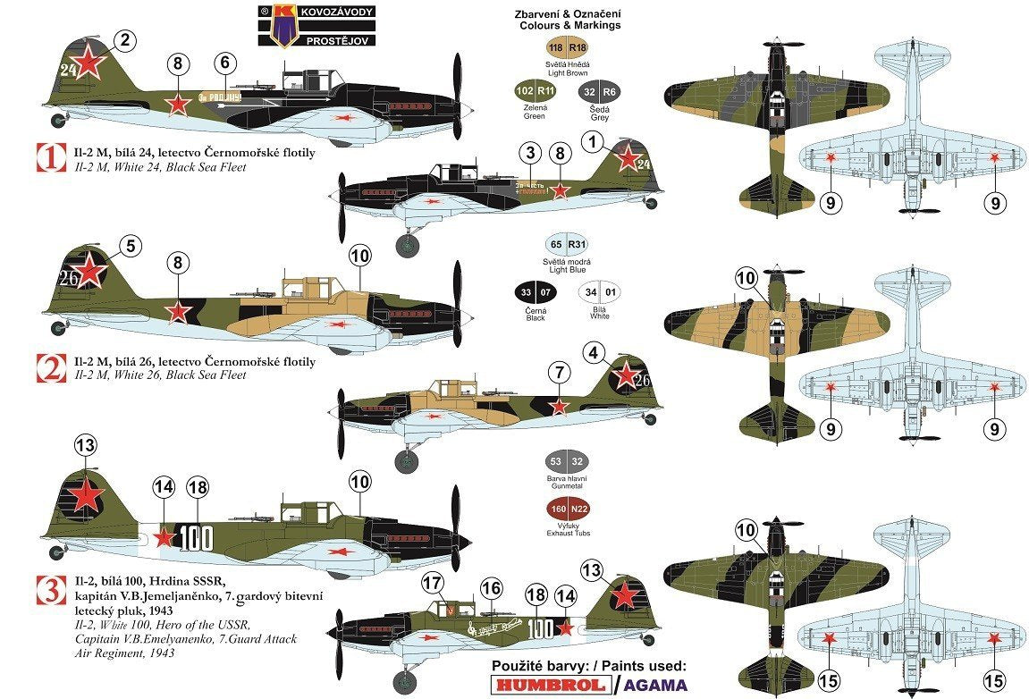 Kovozavody Prostejov KPM0137 Iljusin IL-2M “Black Death” 1/72 – Bild 2