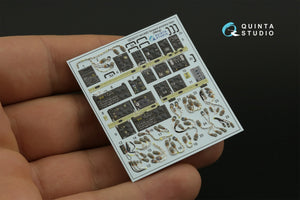 Quinta Studio QD35117 AH-64D Extended forward avionics bays 3D-Printed &amp;amp; colored Interior on decal paper (Meng) 1/35 – Bild 4