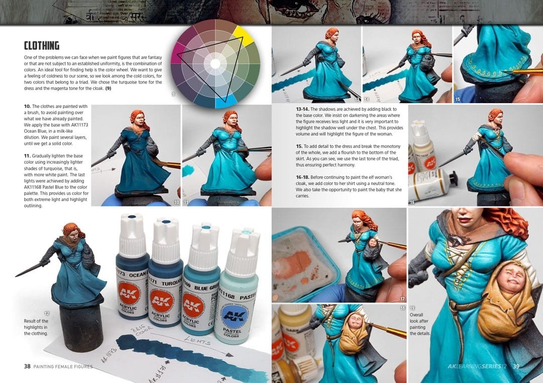 AK Interactive AK520 Learning 12 Painting Female Figures English – obrázek 4