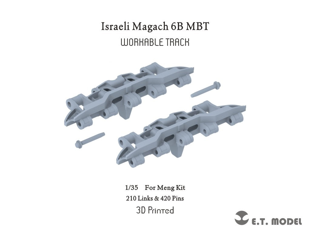 ET Model P35-403 Israeli Magach 6B MBT Workable Track For Meng Kit 1/35