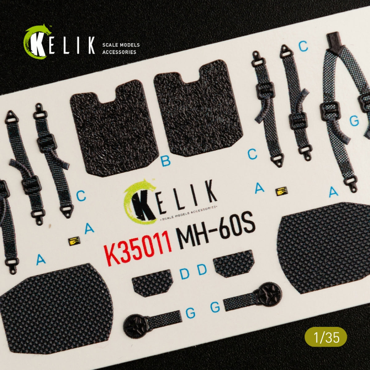 KELIK K35011 MH-60S KNIGHT HAWK INTERIOR 3D DECALS FOR KITTY HAWK KIT 1/35 – Bild 4
