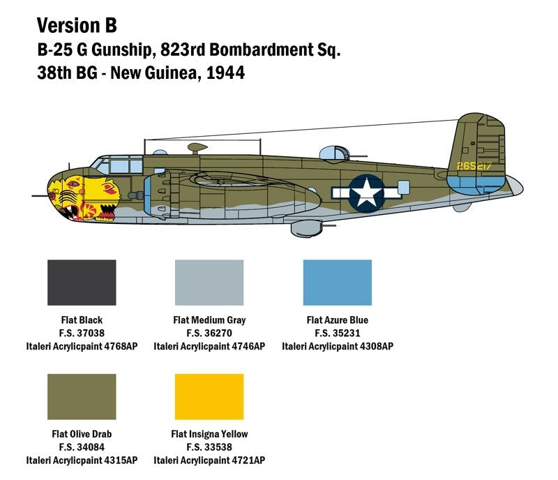 Italeri 2787 B-25G Mitchell 1/48 – image 3