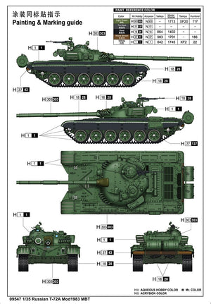 Trumpeter 09547 Russian T-72A Mod 1983 1/35 – Bild 18