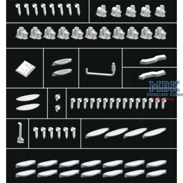 FlyHawk Model FH400001 RMS TITANIC Upgrade Parts for Academy 1/400 – obrázek 4