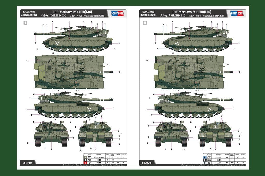 Hobby Boss 82476 IDF Merkava Mk.IIID(LIC) 1/35 – image 3