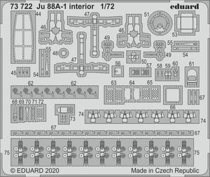 Eduard 73722 Ju 88A-1 interior 1/72 REVELL – imagen 2